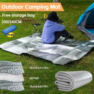 Portable Moisture Proof Camping Mat Double-sided Thickened Aluminum Durable Foldable Waterproof