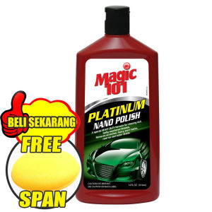 [Magic 101]  Pengilap Kereta Polish 414ml percuma span / Magic101 Platinum Nano Polish 414ml Free Sponge [while stock lasts]