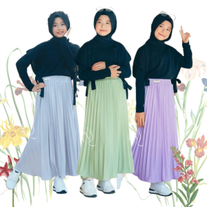 ROK PLISKET ANAK PREMIUM ( 7-11 TAHUN ) /ROK PLISKET PREMIUM ORI/ROK PLISKET ANAK TEBAL /ROK ANAK