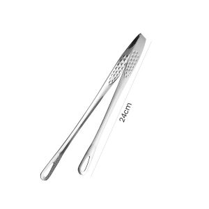 Nipiin Food Tongs Stainless Steel Barbecue Tongs Non-slip Food Clip Steak Tongs Kitchen Cooking Tools