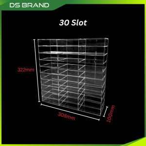 Acrylic ID Card Storage Box / Rak Kad Akrilik Guard House 30 Slot DS BRAND M2
