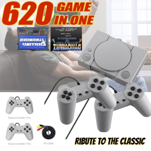 2021 New Original Retro Video Game Console Built-in with 1000+ Games for PSP/PS1/N64/DC/MAME with Dual Controller Joysticks Supports AV Output