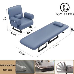 Fashion sitting room dual purpose sofa bed foldable small family sitting sleeping single double lazy leisure