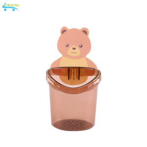 Cấu dính tường hình gấu Beary BR-02 đựng bàn chải kem đánh răng xà phòng đồ dùng học tập - Cốc gấu dính tường siêu chắc tải trọng 5kg đa năng