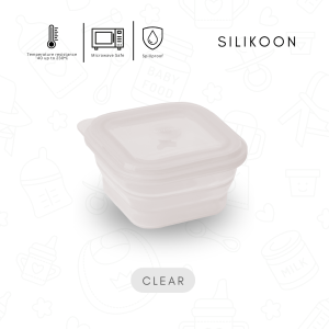 Nadokido x SILIKOON Premium Silicone Collapsible Bowl 200ml Lunch Box Foldable Container Food Grade Leakproof - Storage Silikon Tempat Kotak Makan MPASI Bekal Lipat Wadah Makanan Serbaguna 200 ml