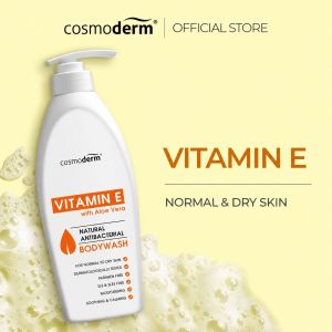 Cosmoderm Vitamin E with Aloe Vera Bodywash 500ml