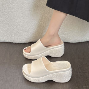 [Free Shipping] New Fashionable Wedge-Heeled Slip-On Sandals For Women Designed For Outdoor Wear With Thick Soles Lightweight EVA Material And Non-Slip Features