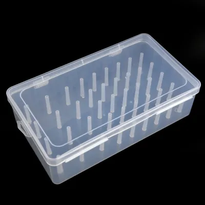 RGFV 42 cuộn dây Hộp chỉ may Rõ ràng Dung lượng lớn Hộp đựng cuộn dây Người giữ container Dụng cụ may vá Hộp đựng chỉ may May vá
