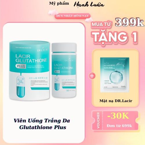 Vin Ung Trng Da Glutathione Plus, hp 30 vin, m nm, tn nhan, ngn  chn hnh thnh nm, da sng, myphamhanhluan | Lazada.vn
