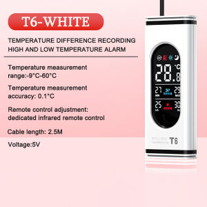 Aquarium High-precision aquarium water temperature monitor Built-in waterproof meter