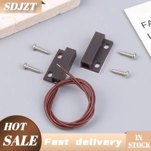 SDJZT MC-38A Wired Door Window Sensor Magnetic Switch NC NO Sensor Switch For Home Alarm System Detector Reed Switch