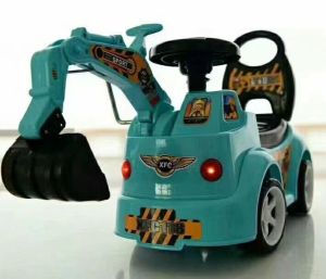 CANDY EXCAVATOR CRAWLER 1 - 3 YEARS KIDS TOLOCAR PUSH CAR RIDE ON TOY 4 WHEELS MUSIC LIGHT