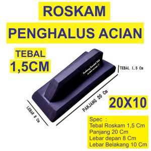 ROSKAM KARET SPON ATI / BUSA ATI TEBAL 15 CM UKURAN 20X10 CM GOSOKAN PENGHALUS ACIAN DINDING TEMBOK SEMEN