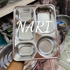 Khay cơm inox 5 ngăn loại dày cao cấp