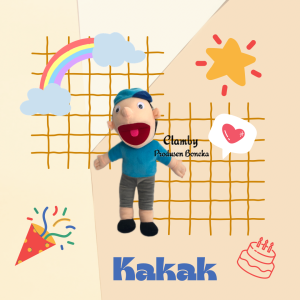 Peraga Dongeng / Hand Puppet Boneka Tangan Muppet Karakter Keluarga Ukuran 50cm