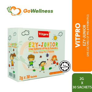 Vitpro Ezy-Junior Live Cultures of Pre & Probiotics 2g X 30s