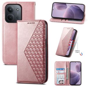 For Xiaomi Redmi 15C 14C 13C 13 12C 12 Phone Case Magnetic Leather Wallet Card Slot Flip Cover Casing