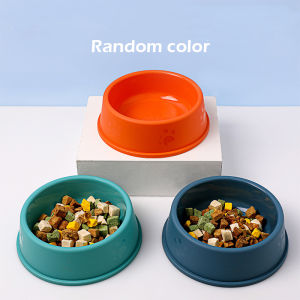 PP Foot Print Candy Single Pet Bowl Color Pet Bowl Frosted Dog Bowls Large Pet Feeding Bowls 宠物塑料碗 猫碗 狗碗