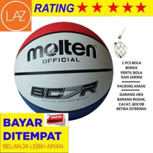 FLASHSALE !! BOLA BASKET MOLTEN OUTDOOR INDOOR - BASKETBALL NBA - BOLA BASKET OFFICIAL - BOLA BASKET KARET MOLTEN BG7R ORIGINAL