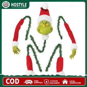 【Free Shipping】 Christmas Party Supplies 5PCS Grinch Arm Leg Head Ornaments Holder for Festive Tree Decor