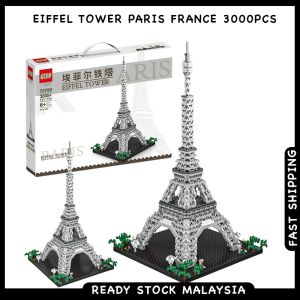 QS08 Eiffel Tower Paris France 3000pcs Architecture Collection Building Blocks Toys Kids