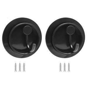 2pcs Weight Holders Strong Metal Build 15kg Load Bearing Multifunctional Wall Hook Simple Installation For Heavy Jackets