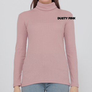 Kaos Turtleneck Wanita Lengan Panjang – Knit Rajut Premium Stylish | BIIU Mima