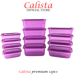 TOPLES PLASTIK BENING SET CALISTA FURANO PREMIUM ISI 12PCS FOOD CONTAINER PREP KULKAS SET