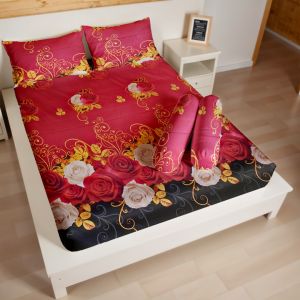 Barkaila - Sprei Set Motif Ukuran 160x200cm Elegan Minimalis