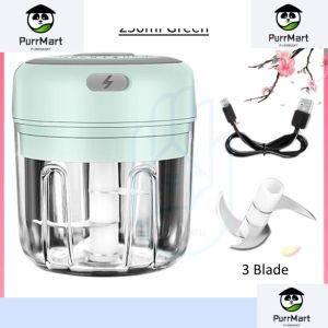 Electric Food Chopper / USB Garlic Chopper / Kitchen Blender Mixer / Vegetable Meat Chilli Grinder Machine
