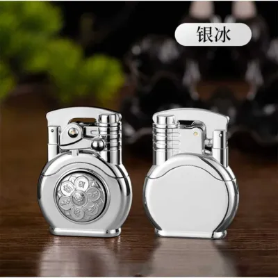 COD Bosku ! korek api bara classic korek gas anti angin 2344 vintage rocker arm spinning gas lighter unik