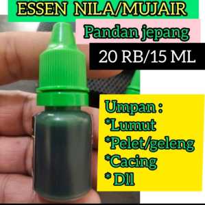 ESSEN IKAN NILA PANDAN JEPANG 10 ml/ essen mujair/essen nila lomba/essen nila /essen lumut/esen ikan nila/esen mujair