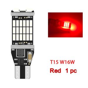 1PC Canbus W16W T15 920 921 912 LED 4014 45 chips Reverse Light Bulbs Backup Parking Light Lamp Bulbs White Red W5W NO ERROR