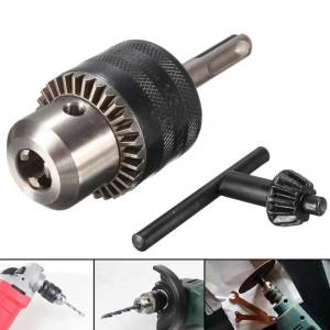【Local Warehouse】1.5-13mm Chuck & Adapter Convert Hammer Drill Impact Driver Screwdriver Into Electric Drill Square Drill-Chuck-Converter