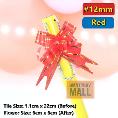 10pcs pack Pull Ribbon Riben Reben Ribben Satin Organza Gift Flower Bouquet Birthday Wrapping Paper Hadiah Bunga Tarik