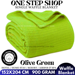 100% Cotton Hospital Grade Thermal Blanket | Soft Lightweight Comforter for Home & Travel Use