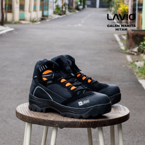 Sepatu Safety Boots Wanita Anti Slip Anti Licin Lavio Galen Ujung Besi Best Quality