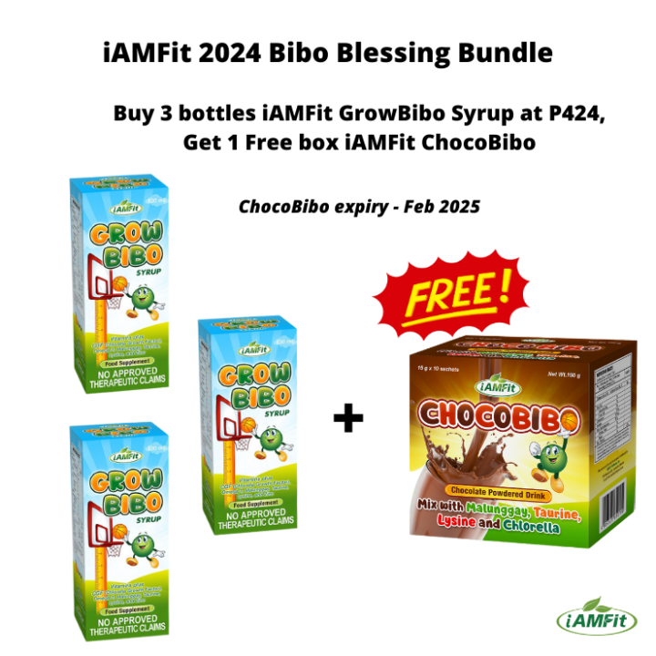 iAMFit 2024 Bibo Blessing Bundle - Buy 3 iAMFit GrowBibo Syrup, Get 1 ...