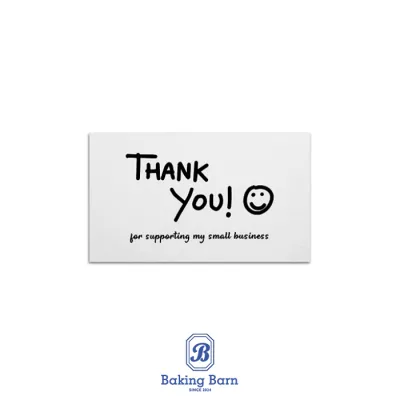 Baking Barn (50 ชิ้น/แพ็ค) Thank you card การ์ดอวยพร การ์ดเชิญงานแต่งงาน