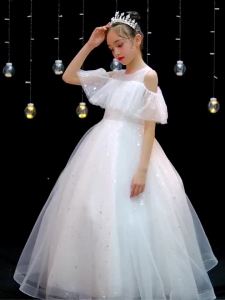 FE Childrens Dress Girl Princess Dress High-End Host Flower Girl Wedding Girl Wedding Dress Piano Performance Costume 1.12