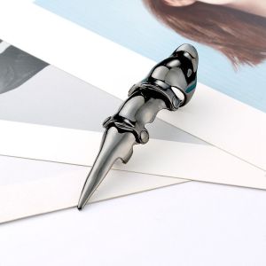 YAOO บุคลิกภาพ กอธิค กะโหลกสัตว์ ปลอกนิ้ว ของขวัญวันวาเลนไทน์ แหวนยาวนิ้ว แหวนพังก์ อุปกรณ์เครื่องประดับผู้ชาย แหวนสนับมือมังกร เครื่องประดับสไตล์เกาหลี