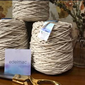 Tali Katun Macrame Natural edelmac 3mm | 4mm twist