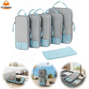 6 Piece Set Compression Packing Cubes Lightweight Suitcase Organizer Bags Luggage Organizer Bags for Suitcases Travel Essentials