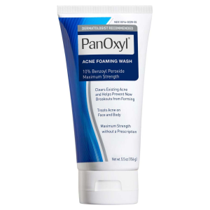 【NEW】PanOxyl Acne Foaming Wash 10% Benzoyl Peroxide Maximum Strength 156g for Face and Body Foaming Cleanser for Face & Body