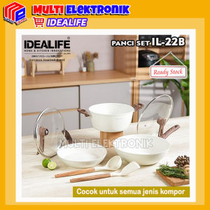 Panci Set Idealife IL-22B / IL22B Peralatan Masak Granit Anti Lengket