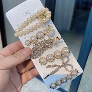 ALENADAY - Jepit Rambut Mutiara Wanita Dewasa Jepitan Korea Mewah 1 Set Cantik KCR40