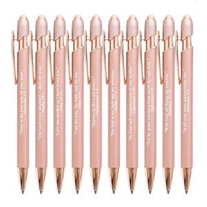 10pcs Bible Verse Ballpoint Pen Set Christian Stylus Pen with Touch Screens Writing Supplies