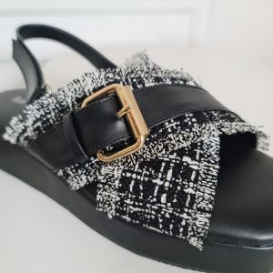 Leora Veddira - Shoeponic - Sandal Wedges - Hak 4 cm - SDN Wedges Tali Gesper - Sendal Dewasa Perempuan