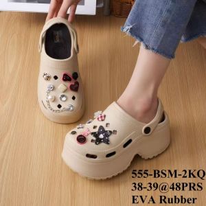 Sandal Jelly Wanita Terbaru/ Sendal Baim EVA Cewek Kekinian/ Sepatu Sandal HYS 555-BSM Jelly Import