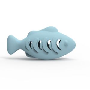 SKISOPGO Silicone Pet Food Leakage Toys Puppy Molar Toy Cat Tooth Cleaning Fish Interactive Toy Mainan Kucing